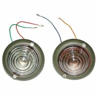 Parking Turn Signal Indicator Clear Glass Light Fits Willys Jeeps