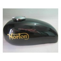 Norton Hi-Rider Black Painted Steel Gas Fuel Petrol Tank With Fuel Cap